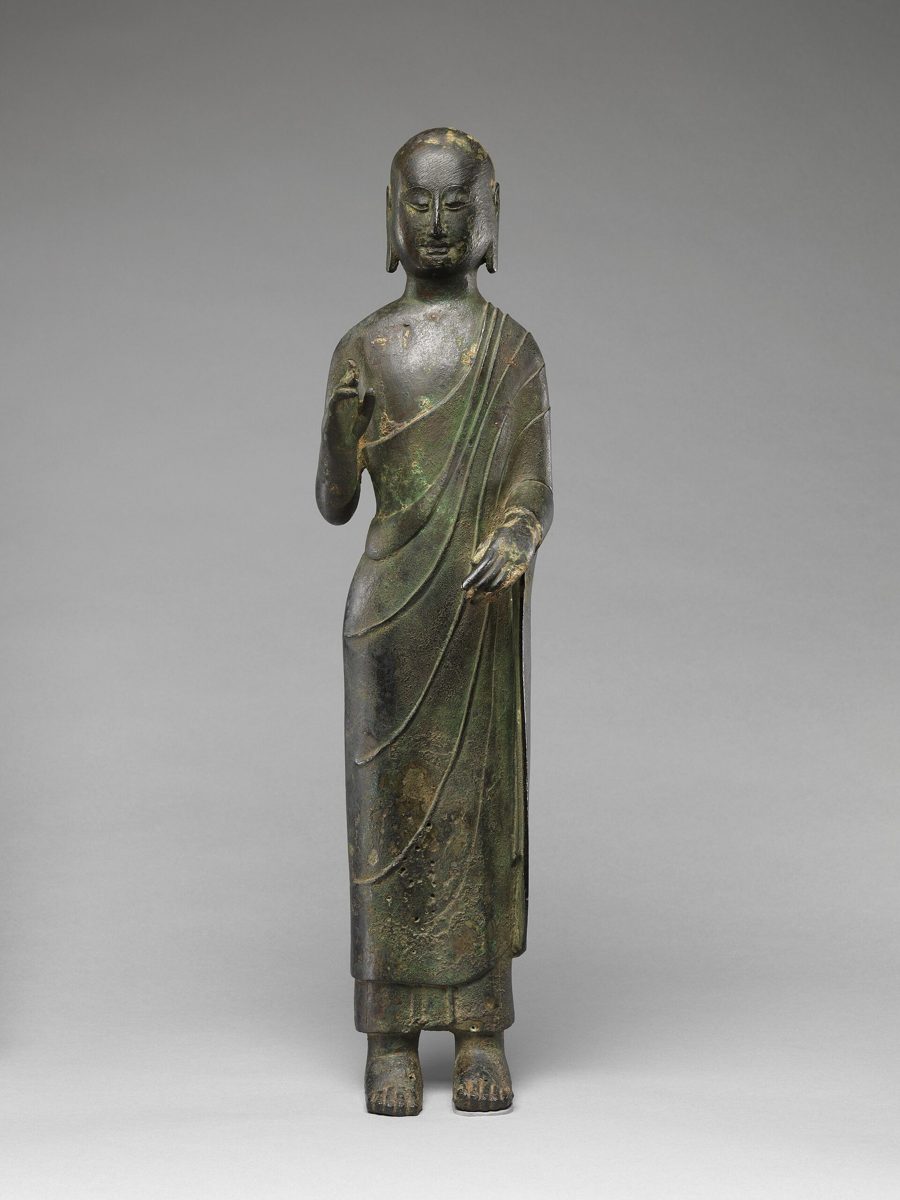 Chinese gilt-bronze figure, Metropolitan Museum of Art collection (historical reference)