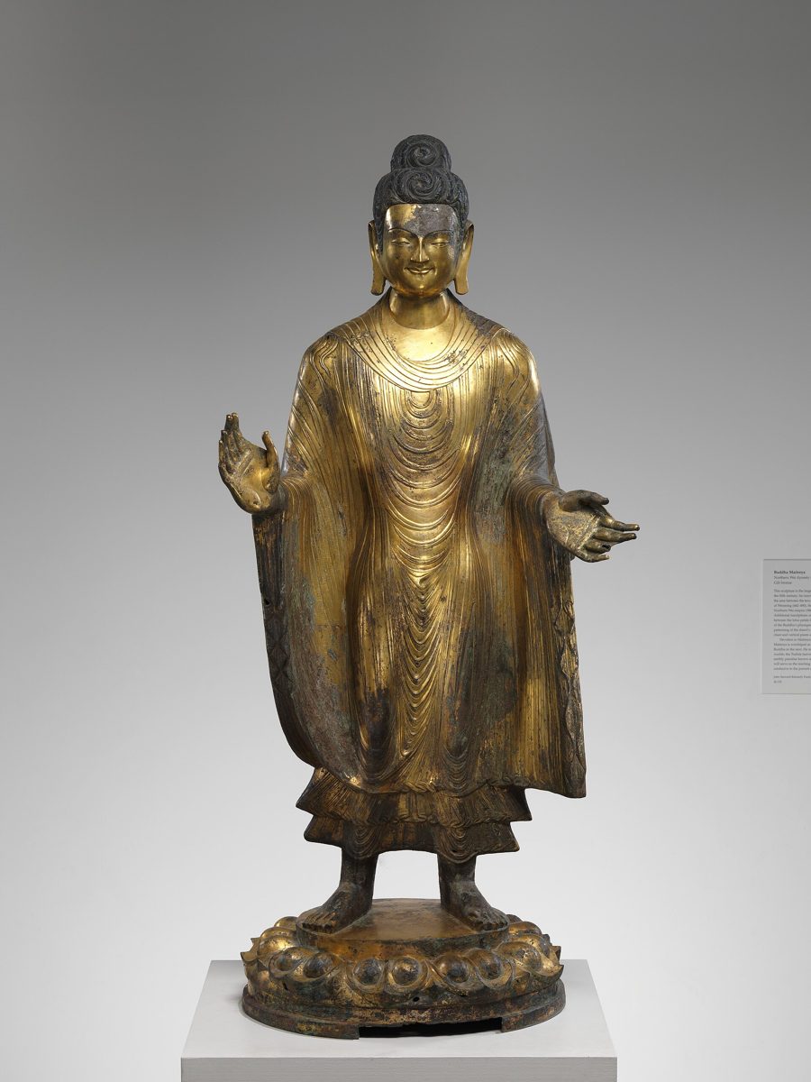 Chinese gilt-bronze figure, Metropolitan Museum of Art collection (historical reference)