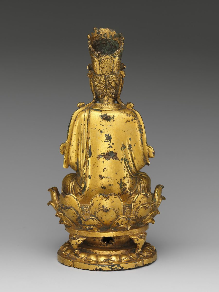 Chinese gilt-bronze figure, Metropolitan Museum of Art collection (historical reference)